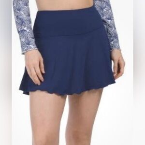 Gottex Lifestyle Golf Tennis Skort Skirt Navy Blue Size Medium